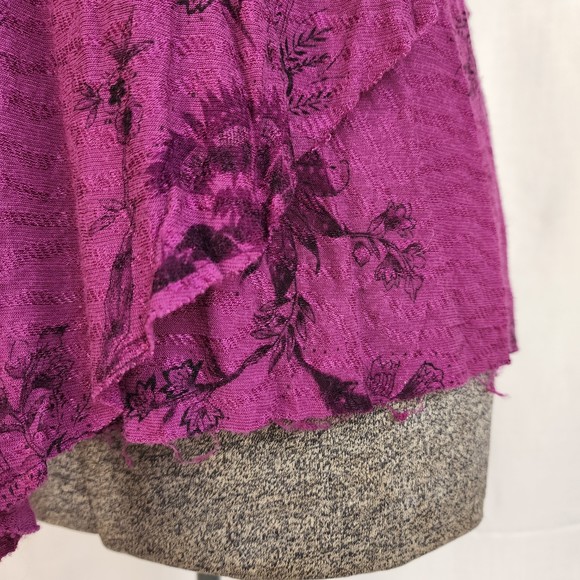 Purple Floral Women's Halter Top - Picture 9 of 9